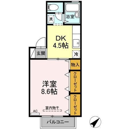 グリーンハイムⅡの物件間取画像